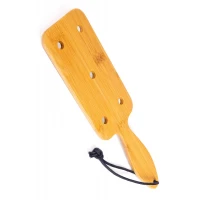 Падл Fetish Tentation Paddle Wide and Short Bamboo, упакований у ПЕ пакет — Переглянути зображення 1
