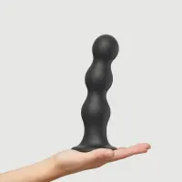 Насадка для страпона Strap-On-Me Dildo Plug Balls Black XXL — Переглянути зображення 2