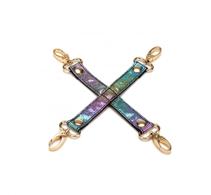 БДСМ-набір Liebe Seele Vivid Rainbow 8 Pieces Set, 8 аксесуарів, екошкіра на оксамитовій основі