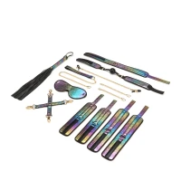 БДСМ-набір Liebe Seele Vivid Rainbow 8 Pieces Set, 8 аксесуарів, екошкіра на оксамитовій основі — Просмотреть изображение 2