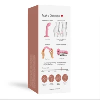 Насадка для страпона з подвійною точковою пульсацією Strap-On-Me TAPPING DILDO WAVE – CORAL PINK, М — Просмотреть изображение 10