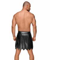 Чоловіча спідниця гладіатора Noir Handmade H053 Eco leather men's gladiator skirt, S, екошкіра — Просмотреть изображение 4