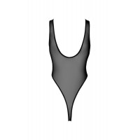 Боді Noir Handmade F322 Paparazzi , 3XL, прозоре, низ стрінги, високі вирізи — Переглянути зображення 8