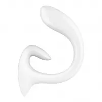 Вагінально-кліторальний вібратор Satisfyer G for Goddess 1 White, 2 мотори — Просмотреть изображение 2