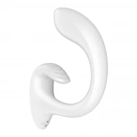 Вагінально-кліторальний вібратор Satisfyer G for Goddess 1 White, 2 мотори — Просмотреть изображение 4