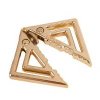 Затискачі для сосків з легкою підвіскою LOCKINK Adjustable Nipple Clamps with Light Pendant, золотисті — Переглянути зображення 3