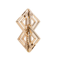 Затискачі для сосків з легкою підвіскою LOCKINK Adjustable Nipple Clamps with Light Pendant, золотисті