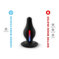 Анальна пробка SilexD Model 2, size M, чорна, двошарова, з ефектом пам’яті, діаметр 4 см — Переглянути зображення 6