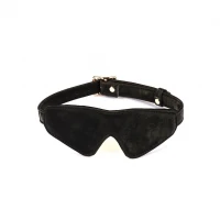 Маска на очі Liebe Seele Boudoir Amor Blindfold Black, щільне прилягання, оксамитовий фініш — Просмотреть изображение 1