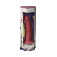 Фалоімітатор з вібрацією SilexD Henry Vibro Pink (MODEL 2 size 7in) + LRS, діаметр 4,4 см — Переглянути зображення 9