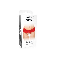 Сексуальні відкриті трусики Art of Sex - Isabell, колір чорний, розмір XS-M — Переглянути зображення 3
