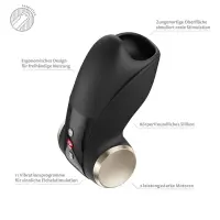 Мастурбатор для головки пеніса Fun Factory COBRA LIBRE II Black, 2 мотори, гра без рук — Переглянути зображення 2