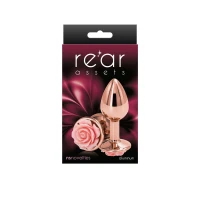 Анальна пробка NS Novelties Rear Assets - Rose - Small - Pink — Переглянути зображення 2