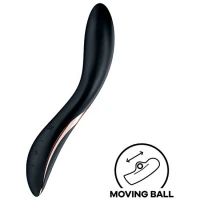 Вібратор із перлинною стимуляцією точки G Satisfyer Rrrolling Explosion Black — Переглянути зображення 1