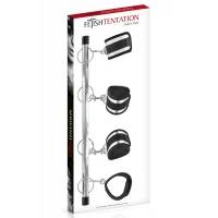 Фіксатор для рук і ніг Fetish Tentation Submission bar with 4 cuffs — Переглянути зображення 3