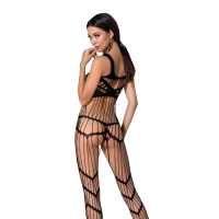 Бодістокінг Passion BS058 black, комбінезон, дуже повітряний — Просмотреть изображение 2