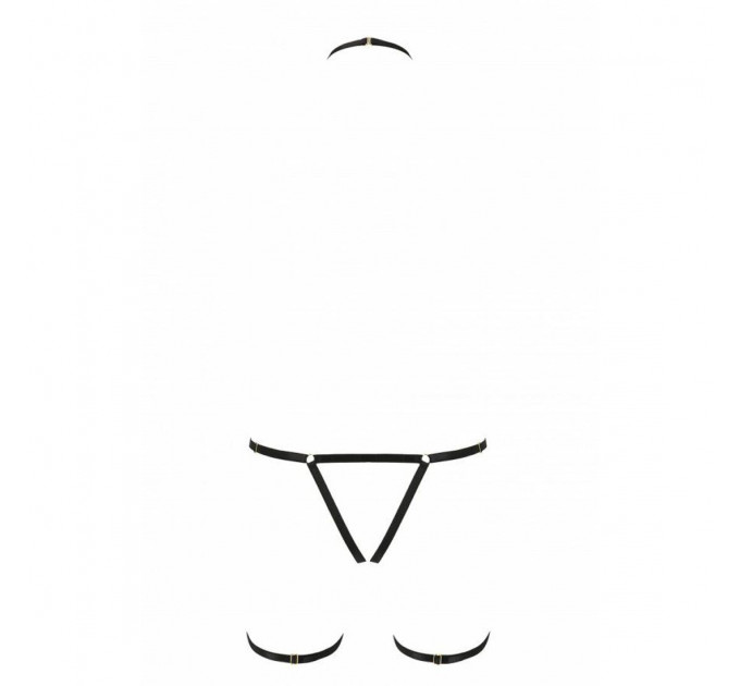 Портупея-стрепи на все тіло Passion Exclusive BRENDA XXL/XXXL, black