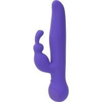 Вібратор-кролик з сенсорним управлінням і ротацією Touch by SWAN - Duo Purple, глибока вібрація — Переглянути зображення 1