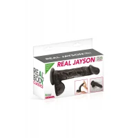 Фалоімітатор на присосці Real Body — Real Jayson Black, TPE, діаметр 4 см — Просмотреть изображение 2