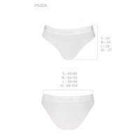 Трусики с прозрачной вставкой Passion PS006 PANTIES L, white