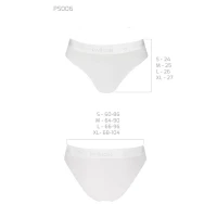 Трусики з прозорою вставкою Passion PS006 PANTIES L, white — Просмотреть изображение 5