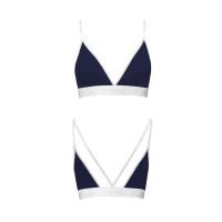 Спортивний топ з подвійними бретелями Passion PS007 TOP S, navy blue — Переглянути зображення 5
