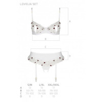 Сексуальный комплект с поясом для чулок Passion LOVELIA SET S/M, white — Просмотреть изображение 7