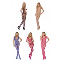 Сітчастий чорний бодістокінг з малюнком боді та гетр Casmir CA006 — Переглянути зображення 9