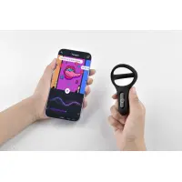 Подвійне ерекційне кільце Fun Town Rise Black, керування зі смартфона — Переглянути зображення 8