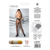 Колготки с открытым доступом, имитация ботфорт Passion TIOPEN 009 1/2 (20 den), black