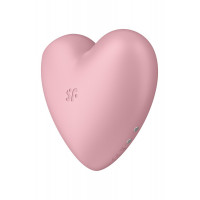 Вакуумний стимулятор-серце з вібрацією Satisfyer Cutie Heart Light Red