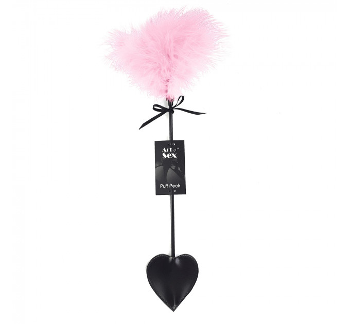 Щекоталка со шлепалкой Пика Art of Sex – Puff Peak, розовая