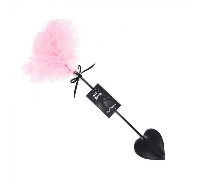 Щекоталка со шлепалкой Пика Art of Sex – Puff Peak, розовая