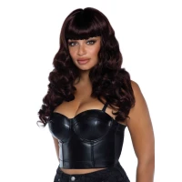 Хвиляста перука Leg Avenue Misfit Long Wavy Wig Brown, довга, реалістичний вигляд, 61 см — Просмотреть изображение 1