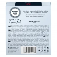 Презервативи Mister Size - pure feel - 60 (3 condoms), товщина 0,05 мм — Переглянути зображення 4
