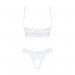 Еротичний комплект Obsessive Heavenlly 2-pcs cupless set XS/S, відкриті груди, з доступом
