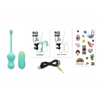Віброяйце для точки G з пультом керування Romp Cello Light Teal, водонепроникне — Переглянути зображення 11