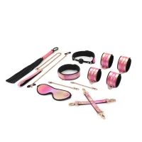 БДСМ-набір Liebe Seele Vivid Sakura 8 Pieces Set, 8 аксесуарів, екошкіра на оксамитовій основі — Переглянути зображення 1