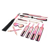 БДСМ-набір Liebe Seele Vivid Sakura 8 Pieces Set, 8 аксесуарів, екошкіра на оксамитовій основі — Переглянути зображення 2