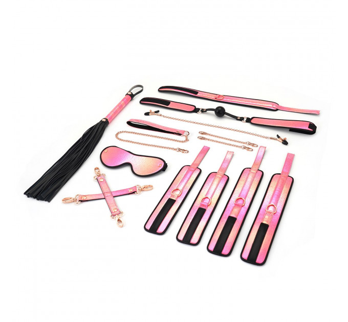 БДСМ-набір Liebe Seele Vivid Sakura 8 Pieces Set, 8 аксесуарів, екошкіра на оксамитовій основі
