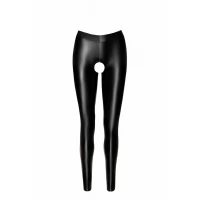 Легінси Noir Handmade F304 Taboo, M, black, під латекс, відкриті сідниці та промежина — Переглянути зображення 4