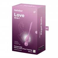 Вагінальні смарт-кульки з вібрацією Satisfyer Love Birds 1 Connect App Pink, 78 г — Просмотреть изображение 7