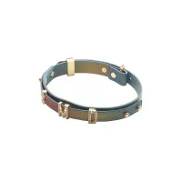 Нашийник LOCKINK Multi-color DIY Alphabet Collar, мультиколір, штучна шкіра, букви зі стразами — Переглянути зображення 4
