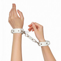 Наручники із екошкіри Art of Sex - Eva, колір білий