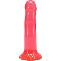 Набір фалоімітаторів Doc Johnson Crystal Jellies - Dong Starter Set - Purple, Pink, Green — Переглянути зображення 12