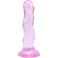 Набір фалоімітаторів Doc Johnson Crystal Jellies - Dong Starter Set - Purple, Pink, Green — Переглянути зображення 10