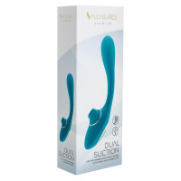 Вибратор S Pleasures Dual Suction - Turquoise — Просмотреть изображение 5
