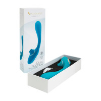 Вибратор S Pleasures Dual Suction - Turquoise — Просмотреть изображение 4