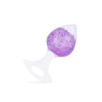 Анальна пробка Liebe Seele Heart-shaped Crystal Anal Plug - Purple Small — Переглянути зображення 1