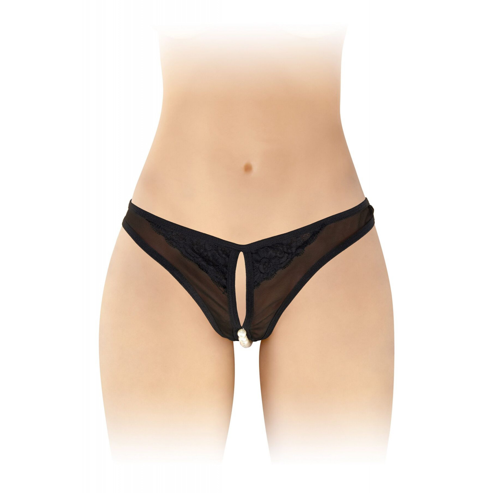 Трусики з перлинами і доступом Fashion Secret Sophie Black